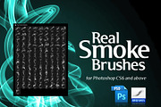 100 Real Smoke Brushes for Photoshop, a Brush Add-On by Creative Graphics (Thumbnail 10 of 11)
