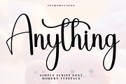 Anything, a Script Font by FreshTypeINK (Thumbnail 1 of 8)
