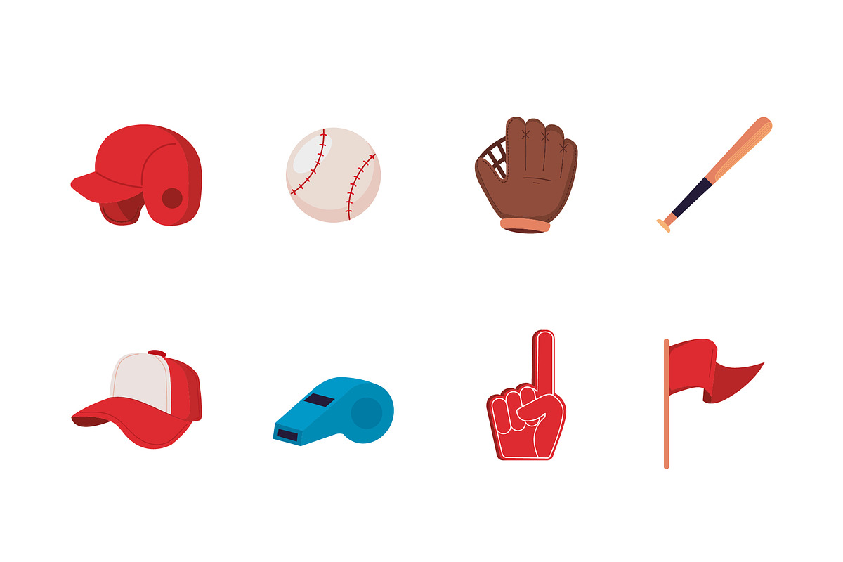 Sport Baseball Icons Set