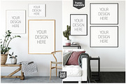 Frames & Walls Scandinavian Bundle, a Household Mockup by Yuri-U (Thumbnail 6 of 38)