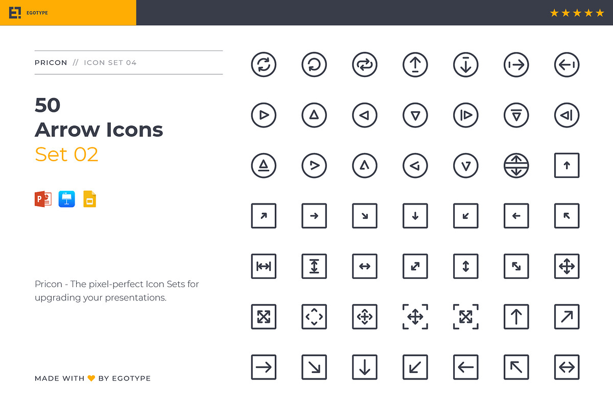 Pricon - Arrow Icon Set 02, a Presentation Template by Egotype (Photo 1 of 7)