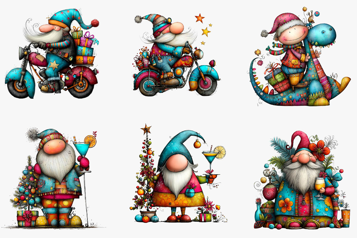Christmas Santa Sublimation, an Illustration by CreationArt (Photo 3 of 5)