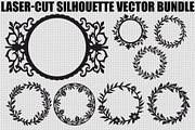 Minimalist Floral Wreath Designs, an Illustration by hafijul (Thumbnail 1 of 9)