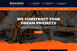 Construction Elementor Template Kit