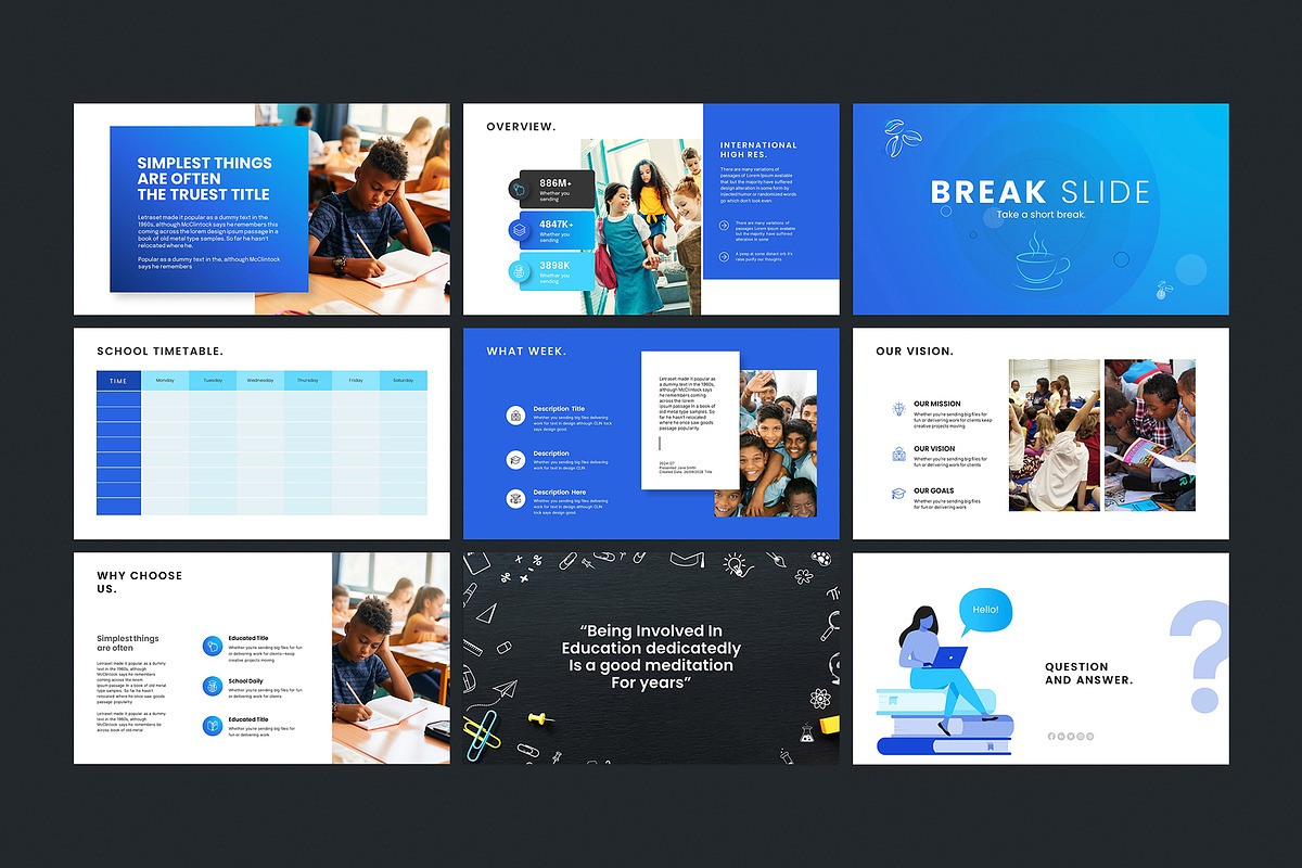 Learn Presentation Template, a Presentation Template by GoldenPixelStudio