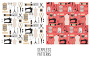 VINTAGE SEWING, an Illustration by Le Chernina (Thumbnail 4 of 5)