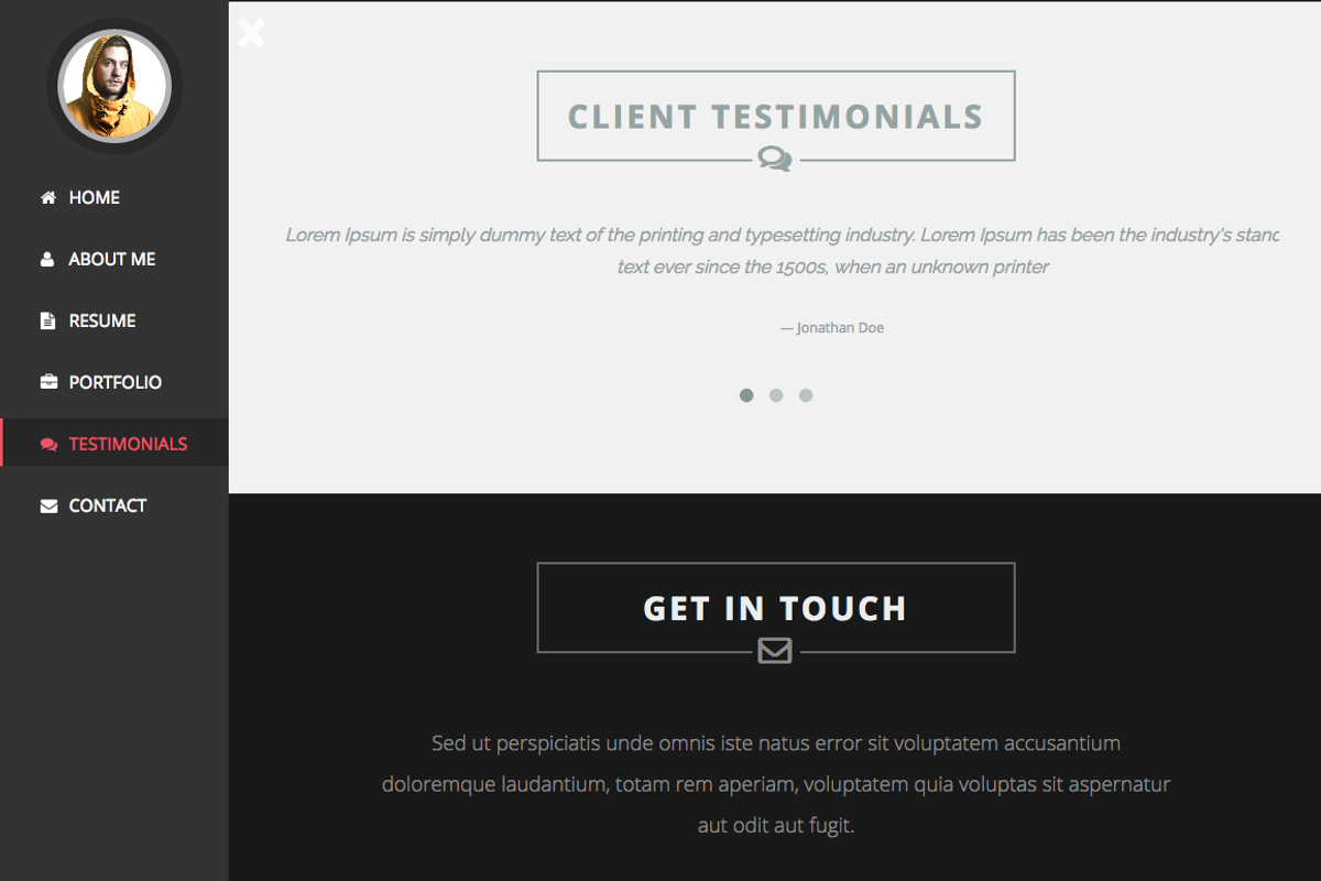 Intima - Clean & Responsive Resume, a Bootstrap Template by Codetic (Photo 6 of 6)
