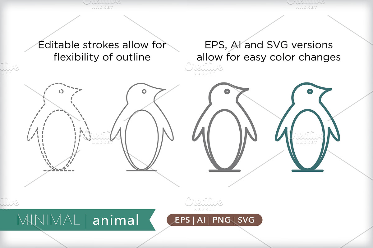 Minimal animal icons, an Outline Icon by Picture Window (Photo 5 of 5)