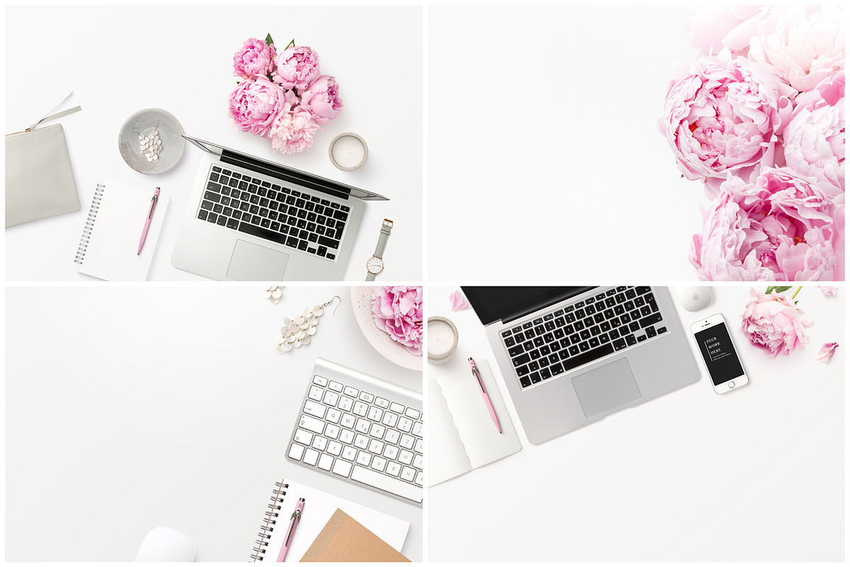 Pink Peonies - 16 Photos and Mockups, a Mockup by Anja Kaiser (Photo 5 of 6)