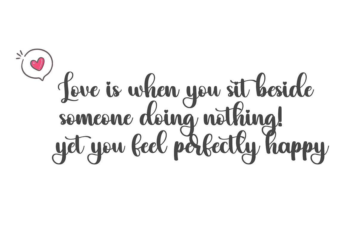 marryou a script with elegant swash, a Script Font by BearyType Studio (Photo 3 of 8)