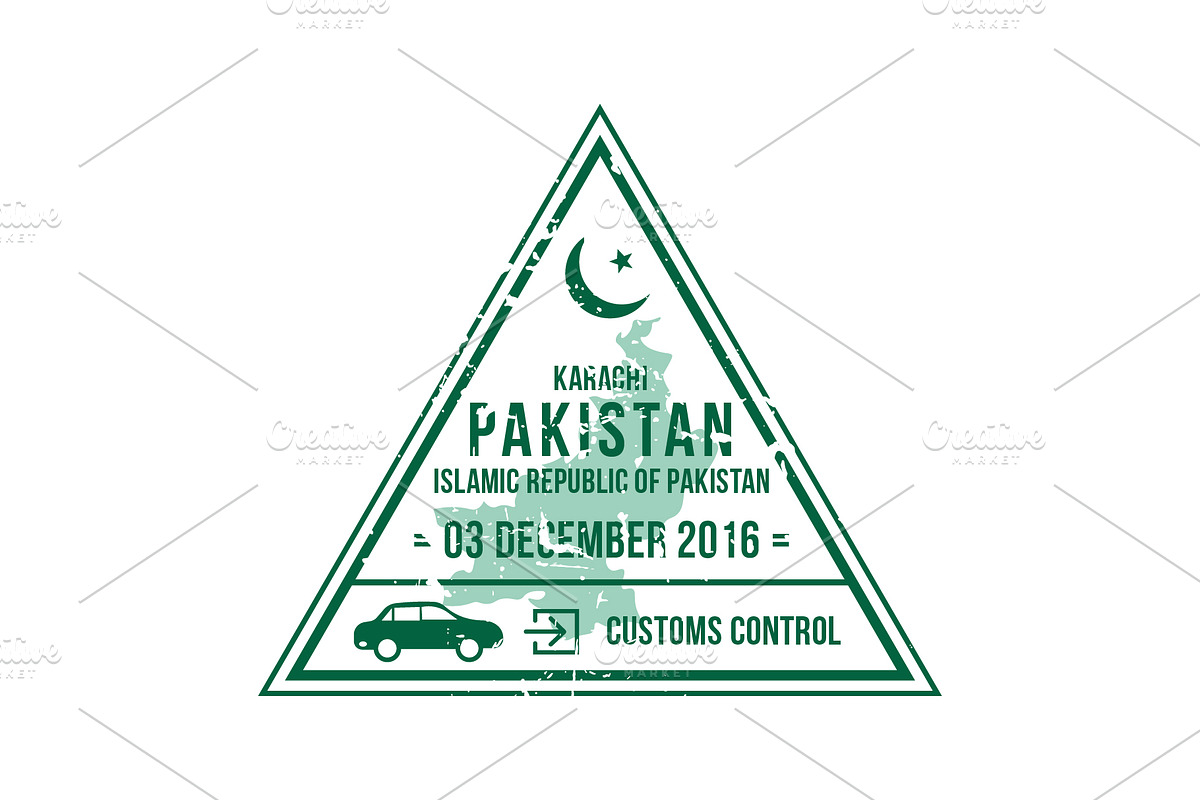 Passport Stamps & Travel Visa Signs, a Transportation Illustration by Kaushal Jangid (Photo 9 of 28)
