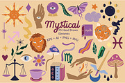 Celestial Retro Clipart Bundle, an Object Illustration by Ginny and Sam (Thumbnail 6 of 8)