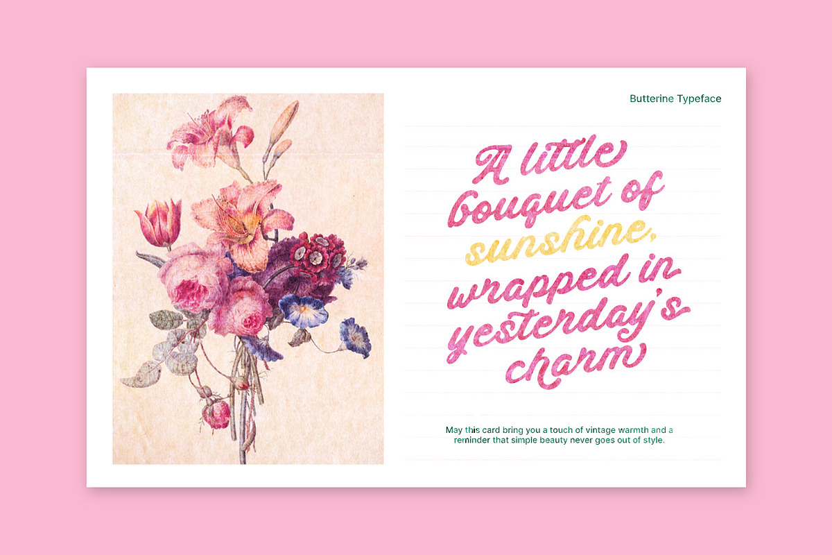 Butterine, a Handwritten Font by Nathatype (Photo 2 of 11)