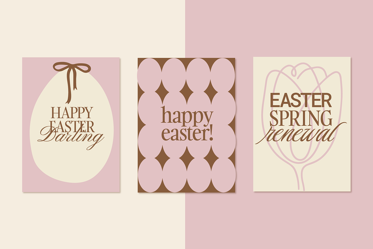 Happy Easter Card Templates Ai, PSD, a Card Template by Orca Design (Photo 4 of 10)