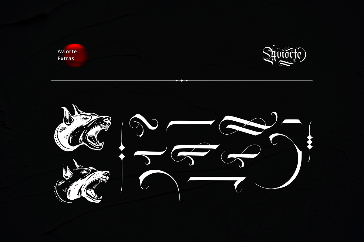 Aviorte Tattoo Font, a Blackletter Font by ilhamtaro (Photo 12 of 12)