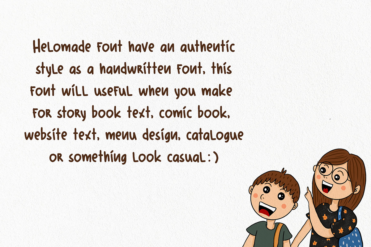 Helomade Font, a Sans Serif Font by Scratch Design (Photo 2 of 7)