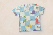 Cute Dinosaur Seamless Pattern, a Pattern Graphic by Irina Ostapenko (Thumbnail 2 of 4)