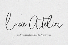Luxe Atelier // Modern Script Font