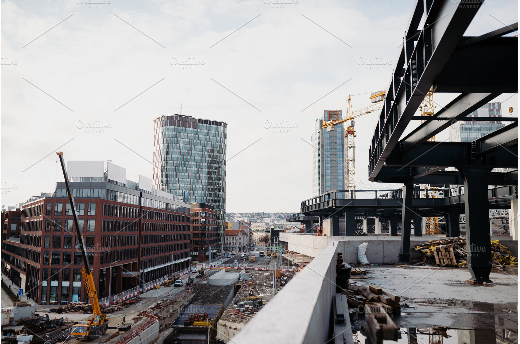 Urban development with unfinished, an Industrial Photo by HalfPoint