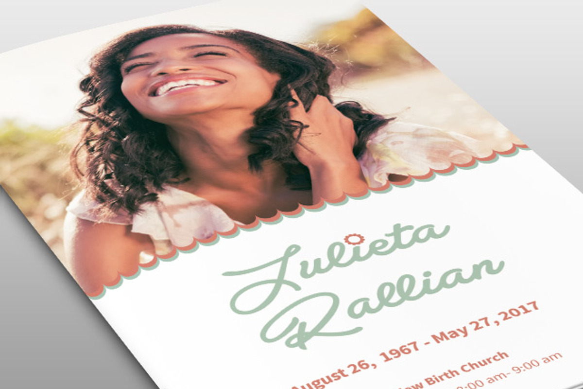 Atelas Funeral Program Template, a Brochure Template by loswl (Photo 1 of 3)