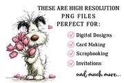 Whimsical Valentine Dog Clipart, an Illustration by OK Design (Thumbnail 3 of 6)