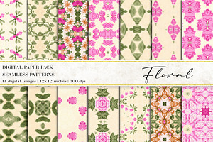 Floral Digital Papers