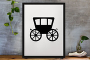 Carriage Silhouette SVG, a Transportation Illustration by newminddesign (Thumbnail 3 of 3)