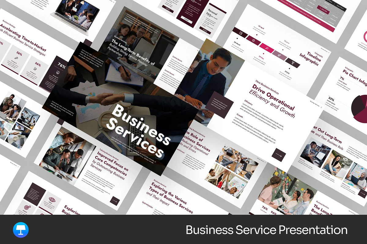 Business Service Pitch Keynote, a Presentation Template by Fit-tee (Photo 1 of 2)