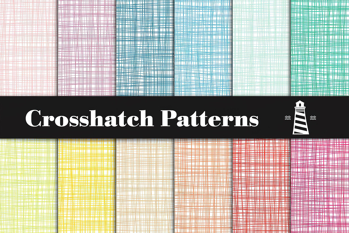 Rainbow crosshatch patterns, a Background Graphic by Norse Studio (Photo 1 of 2)