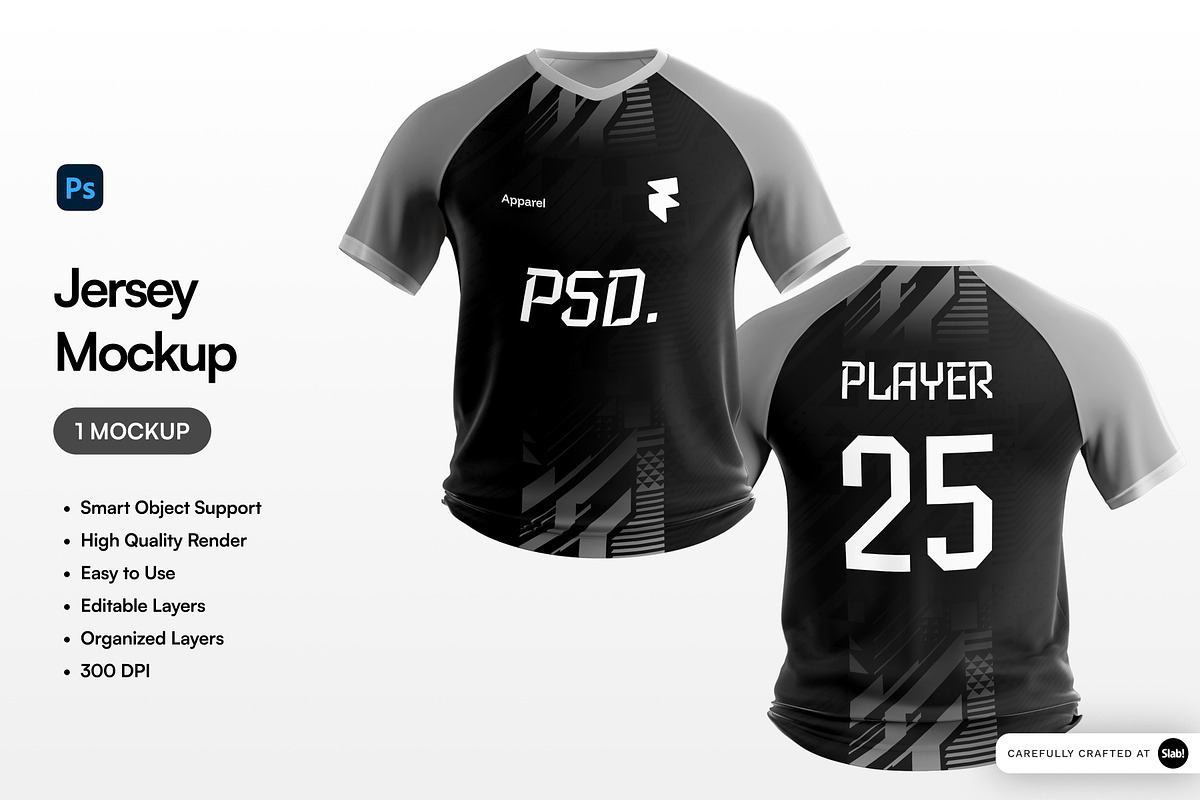 Jersey Mockup, a Shirt Mockup by SLAB! Design (Photo 1 of 2)