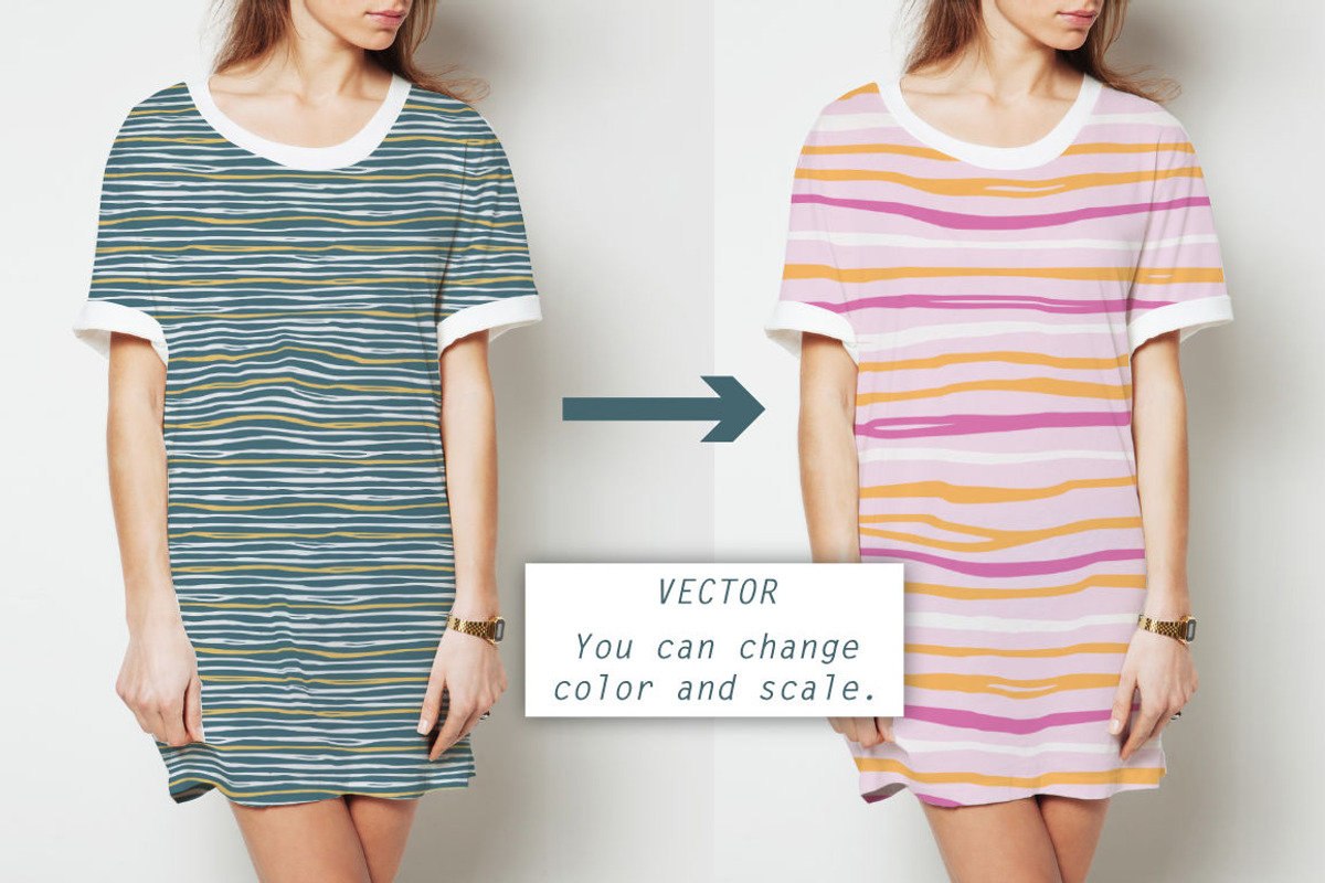 Hand drawn lines - patterns, a Pattern Graphic by Wild Rose (Photo 4 of 11)