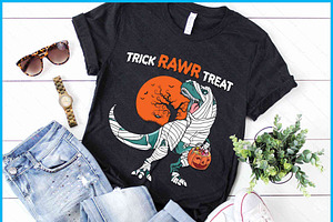 Trick Rawr Treat Dinosaur SVG