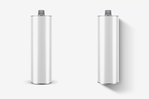 Aluminum Tube TIN CAN PSD Mockup