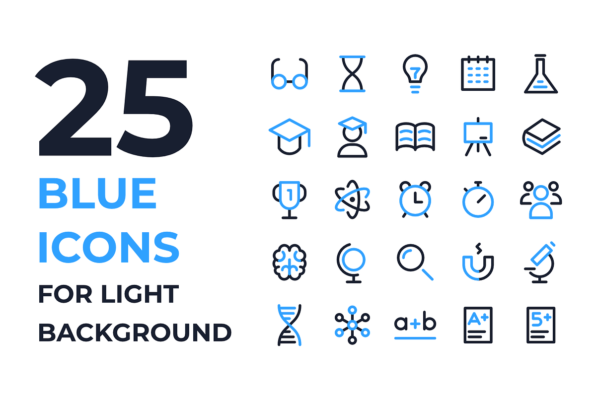School and Scientific Icons, an Outline Icon by Ruslan Babkin (Photo 2 of 11)