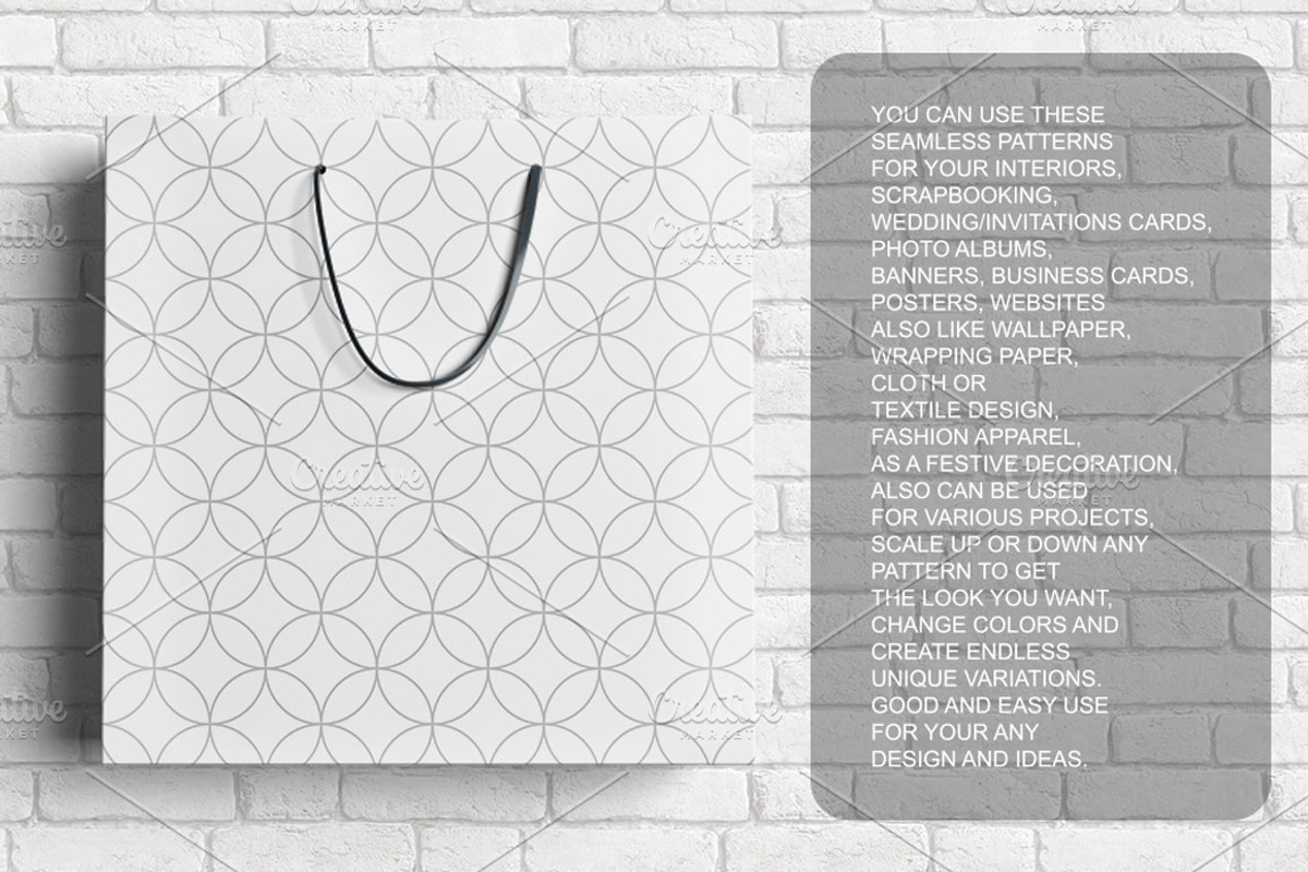 Geometric seamless symmetry patterns, a Pattern Graphic by ExpressShop
