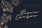 Brown Carlson - The Luxury Signature, a Script Font by Graphicfresh (Thumbnail 1 of 8)