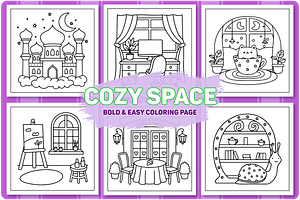 Cozy Space Bold & Easy Vol- 01, a Decorative Illustration by Coco Bloom