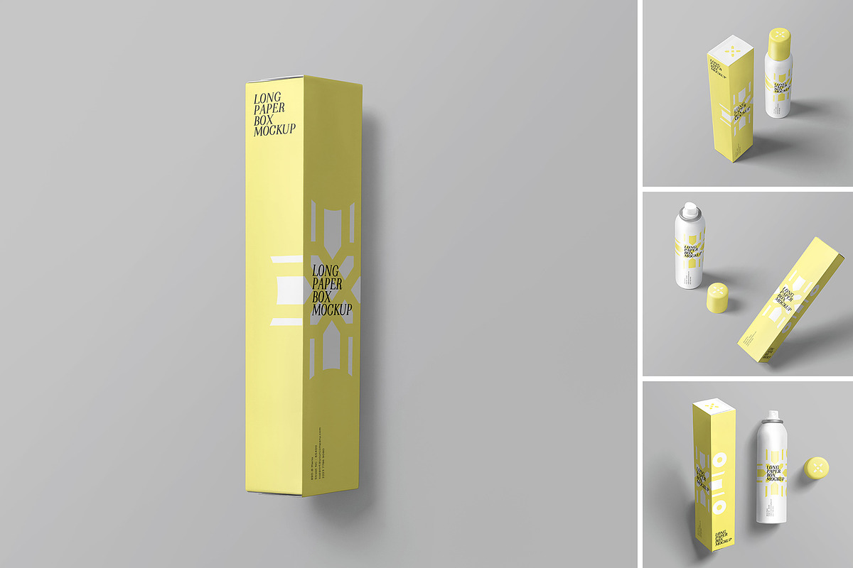Long Box Mockup, a Product Mockup by PixelVoyager