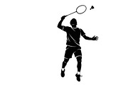 Badminton Smash Silhouettes, an Illustration by Amazin_art (Thumbnail 22 of 31)