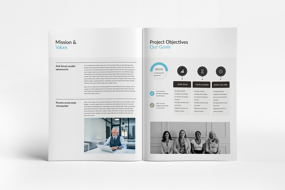 Simple Proposal Template I Canva, a Brochure Template by PixWork (Photo 4 of 9)