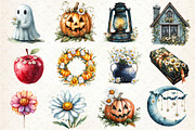 Daisy Flower & Halloween Clipart, an Illustration by Dream Creation (Thumbnail 2 of 4)