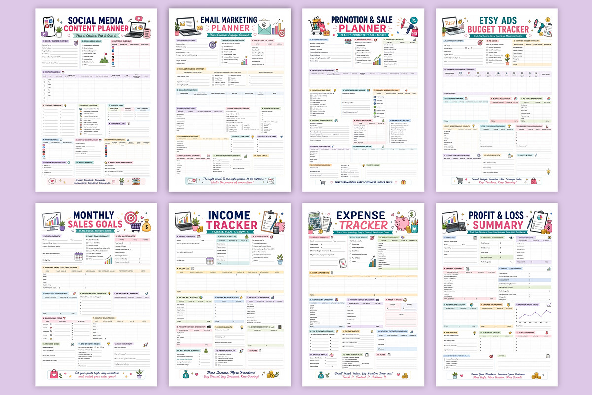 2027 Creative Seller Growth Planner, a Stationery Template by Designmela01 (Photo 4 of 6)