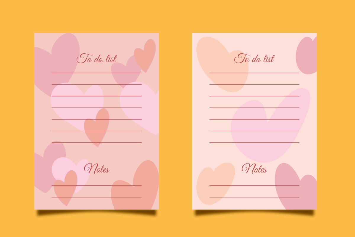 To Do List Love Theme, a Stationery Template by SefriMujiRahayu (Photo 2 of 3)