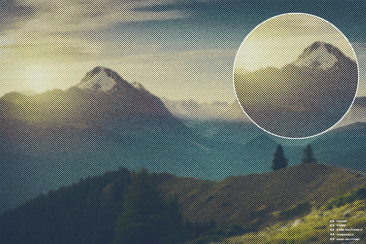 Misprint Halftone Texture, an Action Add-On by DaldSgh (Photo 4 of 14)