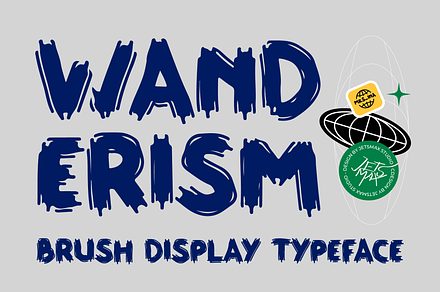 Wanderism - Brush Display Typeface