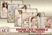 Lace fashion Junk Journal Kit part 4, a Person Illustration by CraftArtStory (Thumbnail 3 of 6)