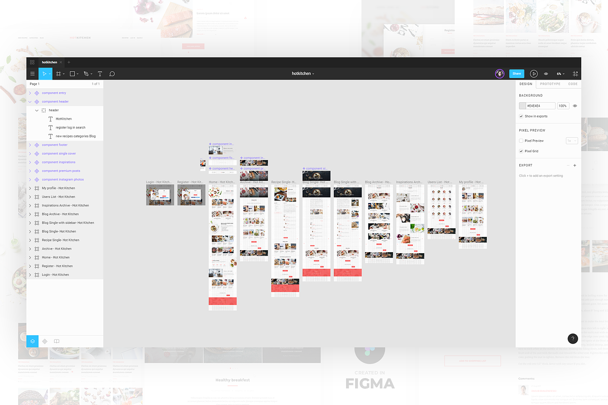 HotKitchen: UI/UX Culinary Templates, a Websites & App Template by FreshPixels (Photo 7 of 7)