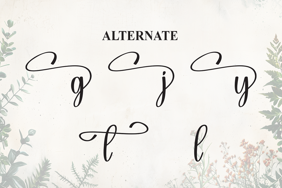 Rustic Beauty | Script Font, a Handwritten Font by Scratchones (Photo 8 of 9)
