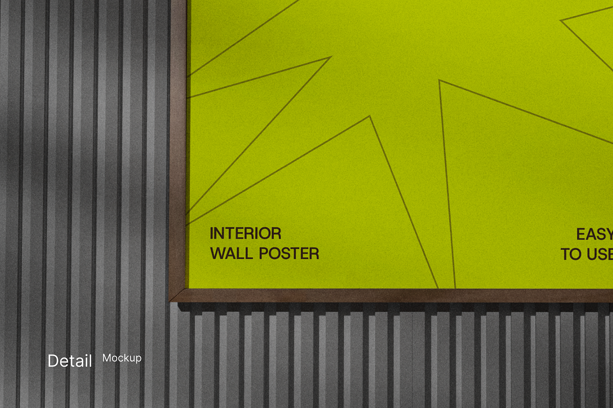 Interior Poster Mockup, an Advertising Mockup by Fourshape (Photo 4 of 6)