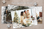 Snowflakes Photo Cards Template PSD, a Card Template by PSD templates and Photos (Thumbnail 2 of 6)